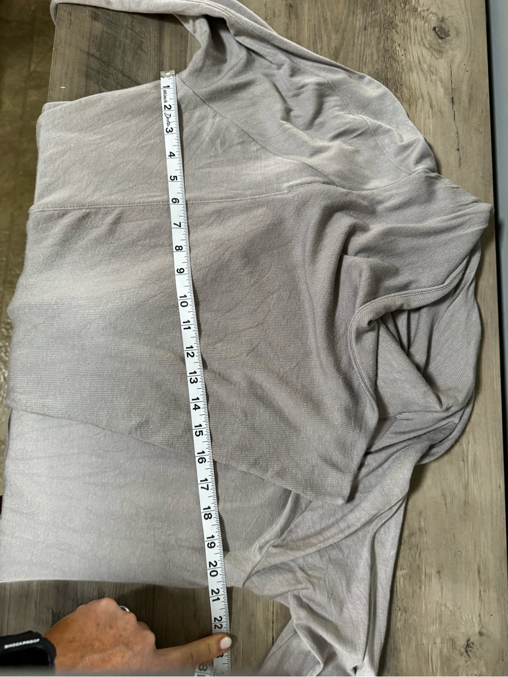 Athleta Gray Draped Open-Front Cardigan - Picture 7 of 11